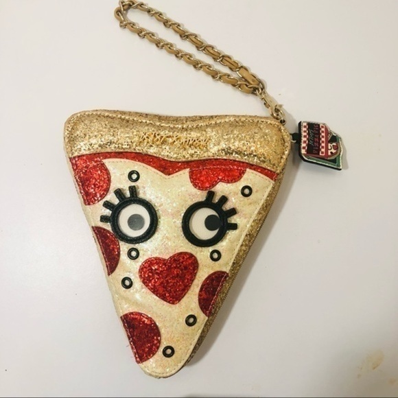 Betsey Johnson pizza slice wristlet collectible